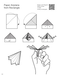 Oozeq Paper Airplane from One Rectangle